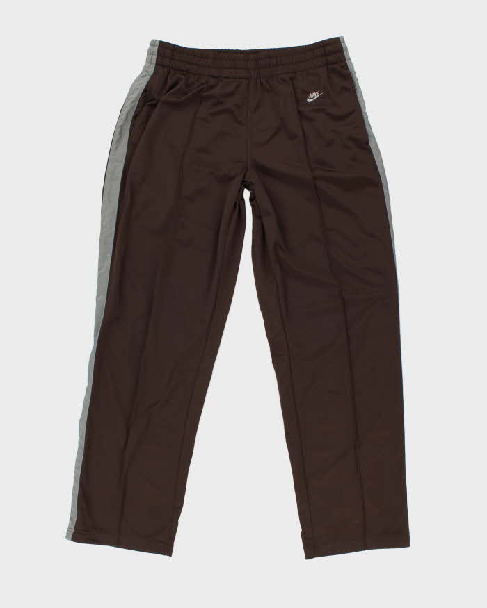 Vintage 2000's Nike Pleated Open Cuff Tracksuit Bottoms - L