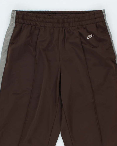 Vintage 2000's Nike Pleated Open Cuff Tracksuit Bottoms - L