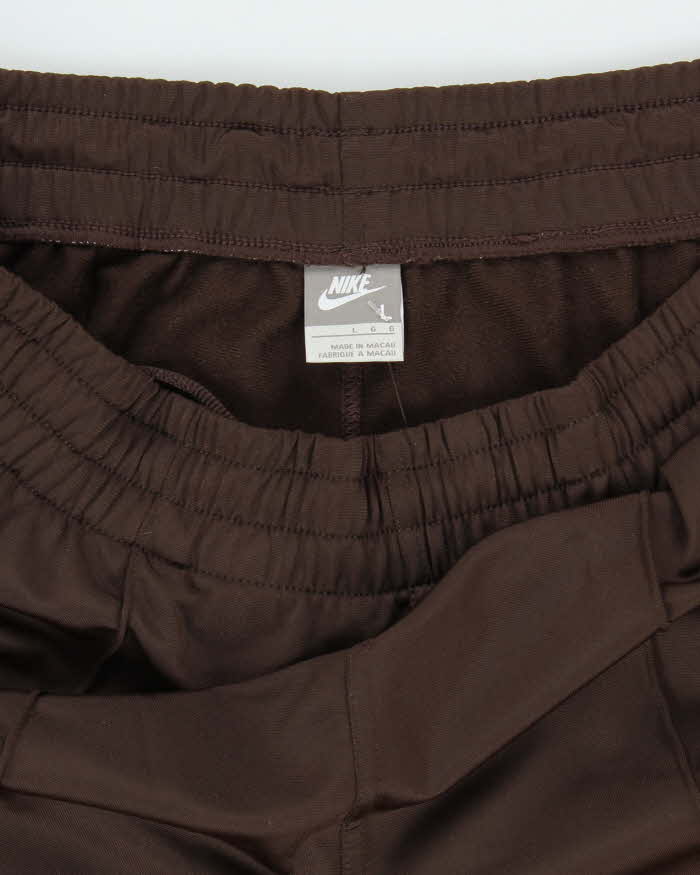 Vintage 2000's Nike Pleated Open Cuff Tracksuit Bottoms - L