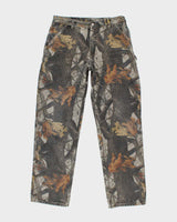 00s Carhartt Real Tree Camouflage Carpenter Trousers - W36 L34