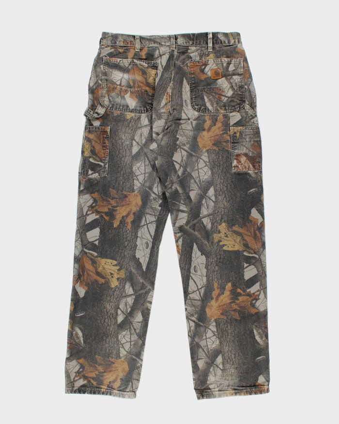 00s Carhartt Real Tree Camouflage Carpenter Trousers - W36 L34