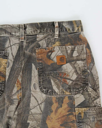 00s Carhartt Real Tree Camouflage Carpenter Trousers - W36 L34