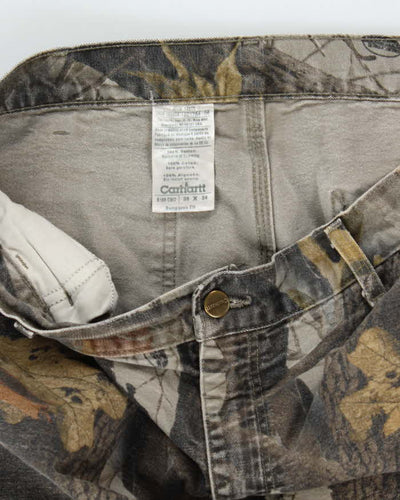 00s Carhartt Real Tree Camouflage Carpenter Trousers - W36 L34