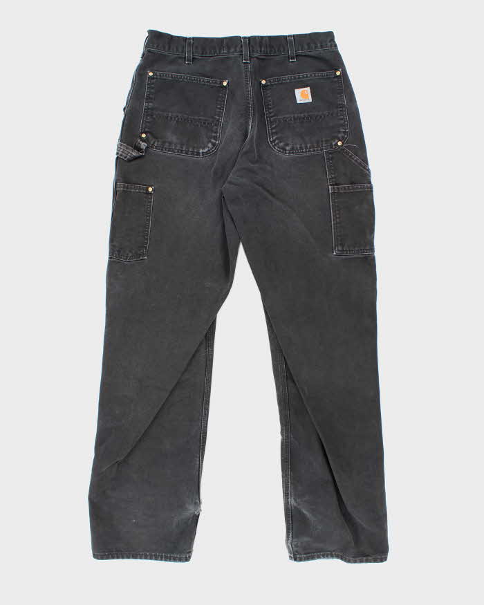 Vintage Carhartt Heavyweight Double Knee Black Carpenter Trousers - W32 L31
