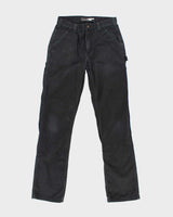 Vintage Carhartt Heavyweight Single Knee Faded Black Carpenter Trousers - W30 L34
