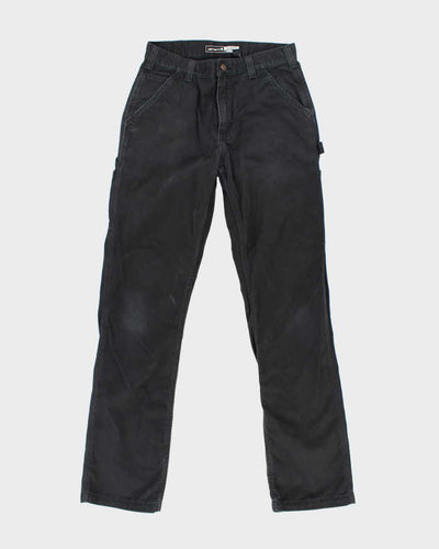 Vintage Carhartt Heavyweight Single Knee Faded Black Carpenter Trousers - W30 L34