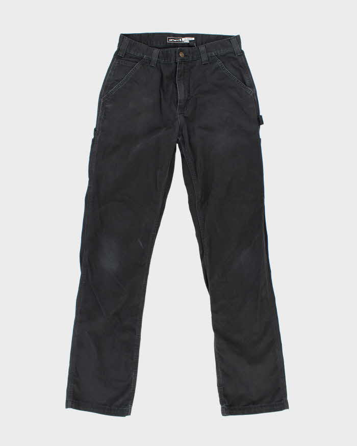 Vintage Carhartt Heavyweight Single Knee Faded Black Carpenter Trousers - W30 L34