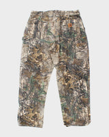 Vintage Carhartt Heavyweight Single Knee Camouflage Carpenter Trousers - W36 L29