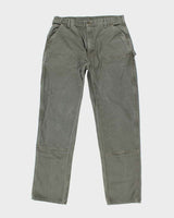 Vintage Carhartt Heavyweight Double Knee Green Carpenter Trousers - W36 L34
