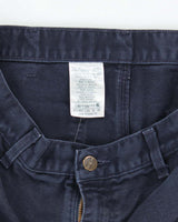 Vintage Carhartt Heavyweight Single Knee Blue Faded Carpenter Trousers - W32 L30