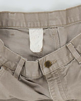 Vintage Carhartt Single Knee Grey Faded Carpenter Trousers - W30 L31