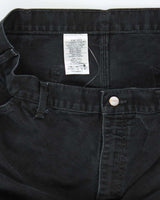 Vintage Carhartt Single Knee Black Faded Carpenter Trousers - W38 L26