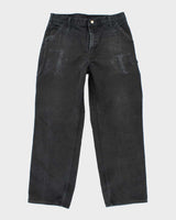 Vintage Carhartt Single Knee Black Faded Carpenter Trousers - W34 L30