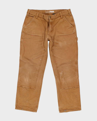 Vintage Carhartt Heavyweight Faded Double Knee Carpenter Trousers - W34 L29
