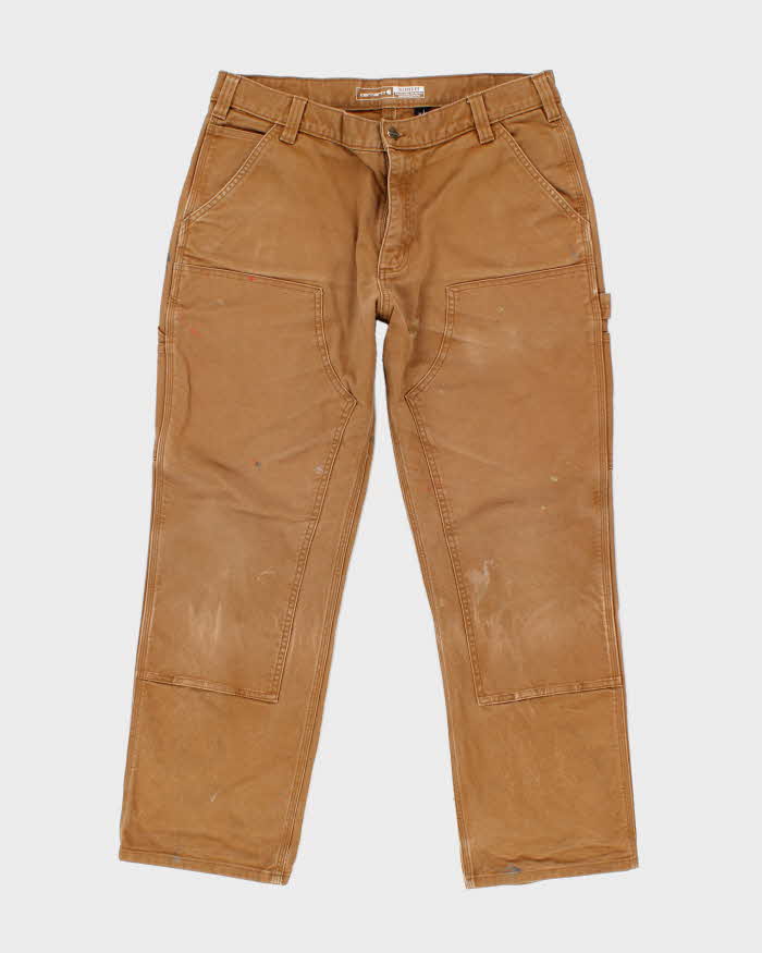 Vintage Carhartt Heavyweight Faded Double Knee Carpenter Trousers - W34 L29