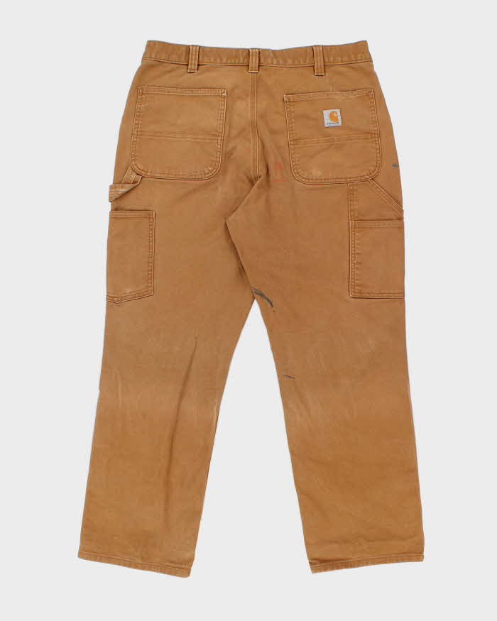 Vintage Carhartt Heavyweight Faded Double Knee Carpenter Trousers - W34 L29