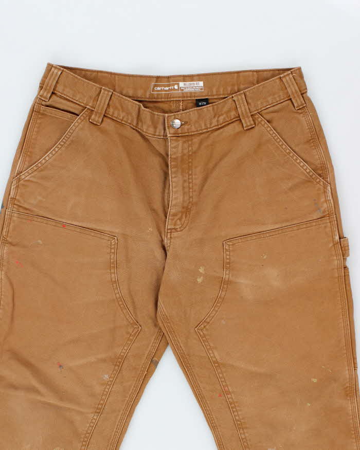 Vintage Carhartt Heavyweight Faded Double Knee Carpenter Trousers - W34 L29