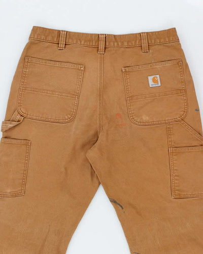 Vintage Carhartt Heavyweight Faded Double Knee Carpenter Trousers - W34 L29