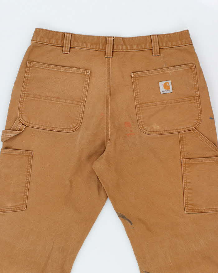 Vintage Carhartt Heavyweight Faded Double Knee Carpenter Trousers - W34 L29