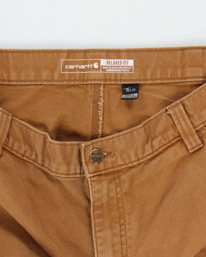 Vintage Carhartt Heavyweight Faded Double Knee Carpenter Trousers - W34 L29
