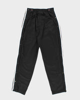 Vintage 90's Adidas Three Stripe Side Poppers Tracksuit Bottoms - S