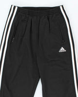 Vintage 90's Adidas Three Stripe Side Poppers Tracksuit Bottoms - S