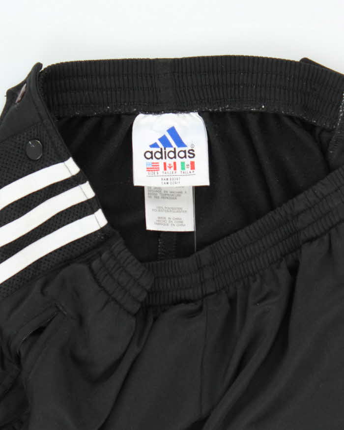 Vintage 90's Adidas Three Stripe Side Poppers Tracksuit Bottoms - S