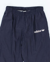 Vintage 90's Adidas Embroidered Spell Out Logo Tracksuit Bottoms - M