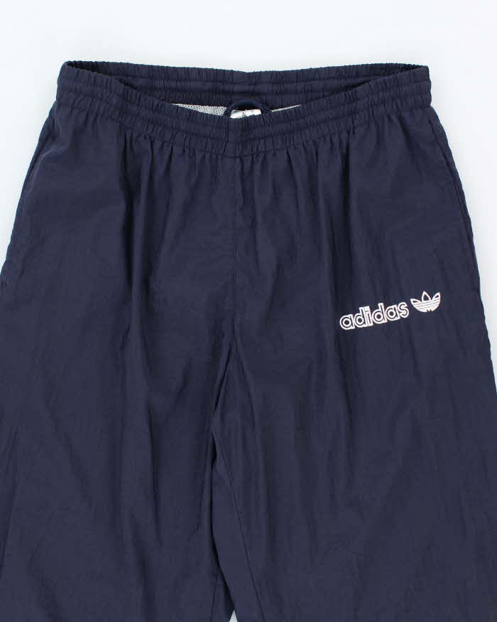 Vintage 90's Adidas Embroidered Spell Out Logo Tracksuit Bottoms - M