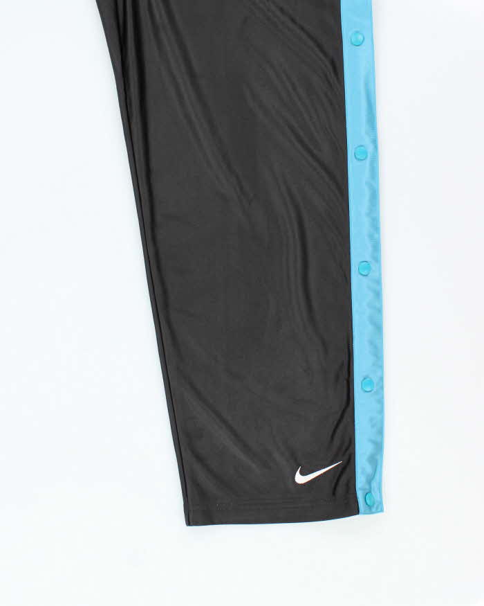 Vintage 90's Nike Side Popper Wide Leg Tracksuit Bottoms - M