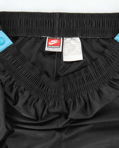 Vintage 90's Nike Side Popper Wide Leg Tracksuit Bottoms - M