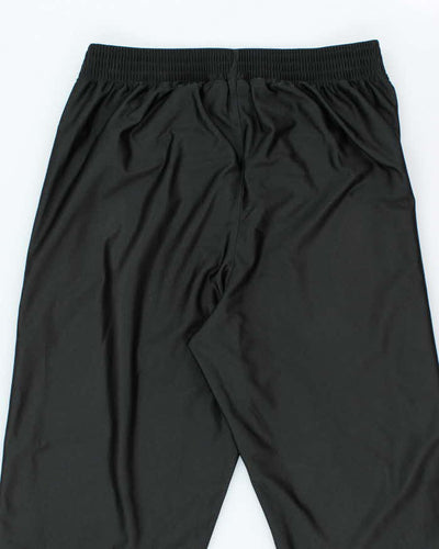 Vintage 90's Nike Side Popper Wide Leg Blackout Tracksuit Bottoms - XL