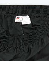 Vintage 90's Nike Side Popper Wide Leg Blackout Tracksuit Bottoms - XL