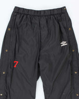 Vintage 90's Umbro Embroidered Logo Side Popper Tracksuit Bottoms - L