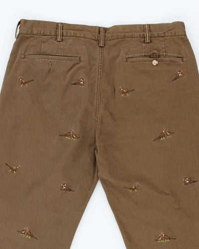Vintage 2000's Ralph Lauren Feasted All Over Embroidered Chinos - W34 L28