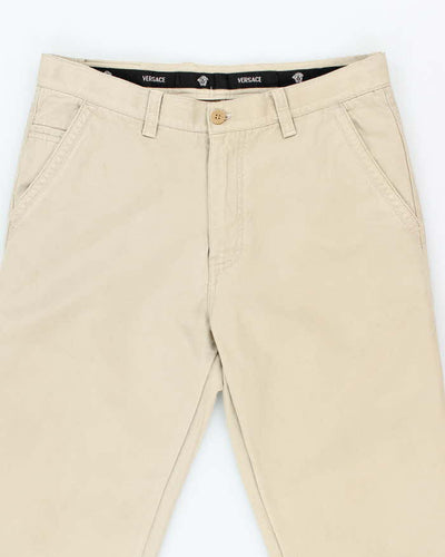 Vintage Versace Straight Leg Beige Chinos - W32 L33