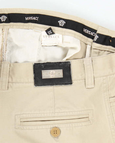 Vintage Versace Straight Leg Beige Chinos - W32 L33