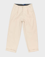 Vintage Ralph Lauren Wide Leg Beige Chinos - W32 L27