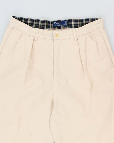 Vintage Ralph Lauren Wide Leg Beige Chinos - W32 L27
