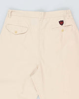 Vintage Ralph Lauren Wide Leg Beige Chinos - W32 L27