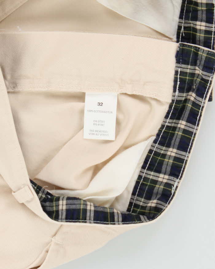 Vintage Ralph Lauren Wide Leg Beige Chinos - W32 L27