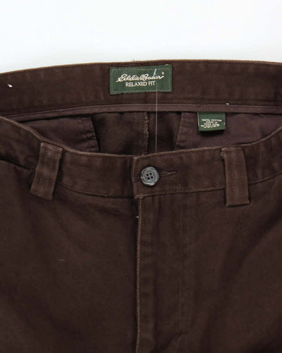 Vintage 2000's Eddie Bauer Heavyweight Relaxed Fit Trousers - W34 L28