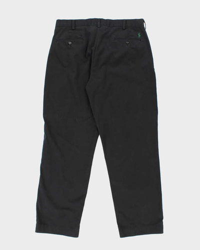 Vintage 2000's Ralph Lauren Black Relaxed Fit Trousers - W34 L30
