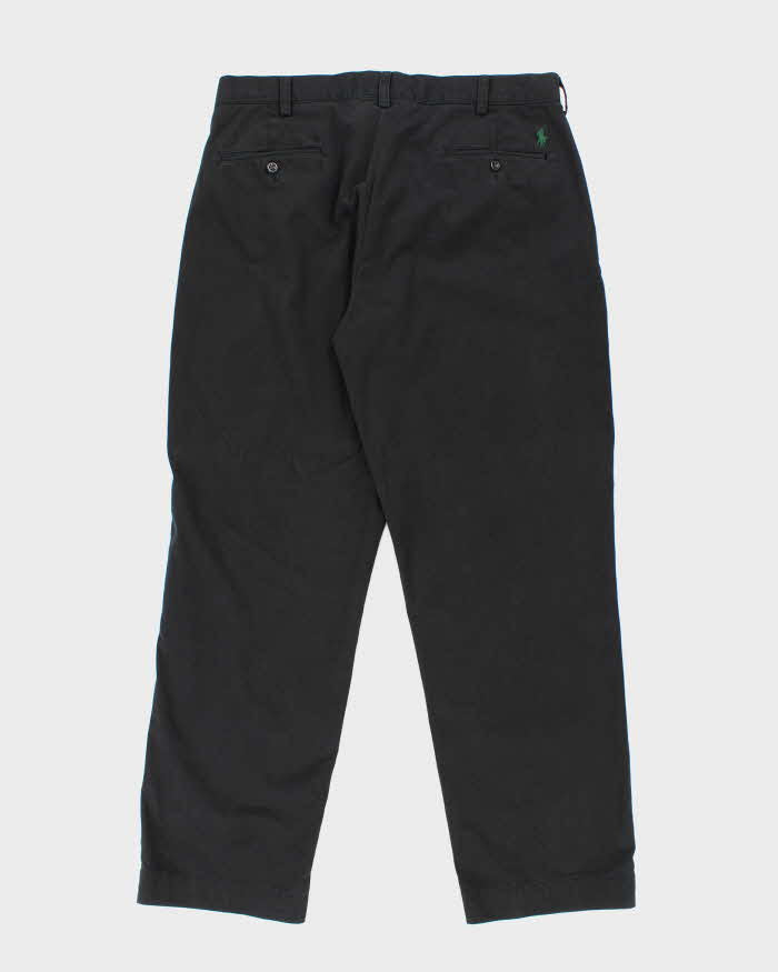 Vintage 2000's Ralph Lauren Black Relaxed Fit Trousers - W34 L30
