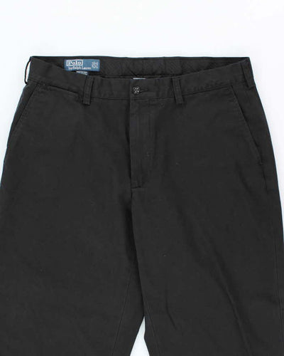 Vintage 2000's Ralph Lauren Black Relaxed Fit Trousers - W34 L30