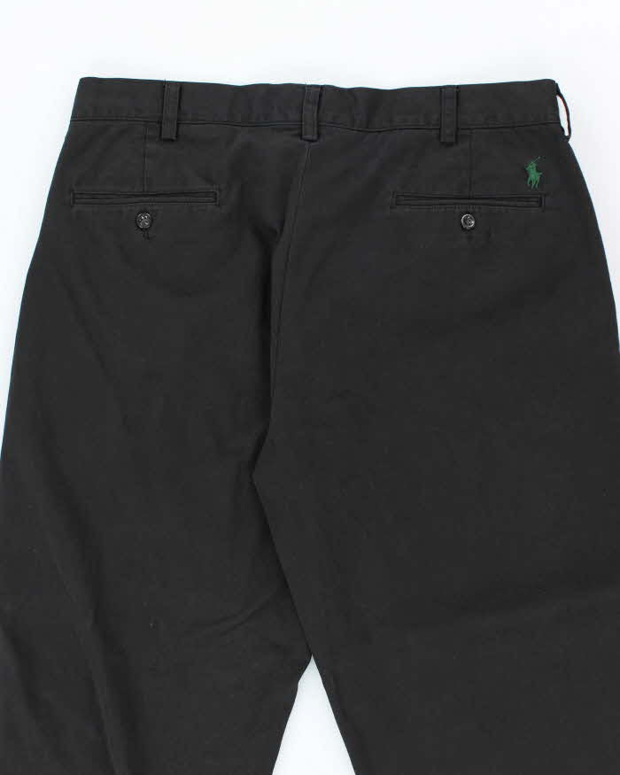 Vintage 2000's Ralph Lauren Black Relaxed Fit Trousers - W34 L30