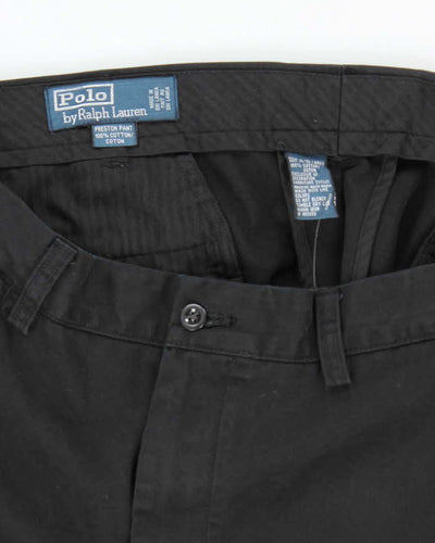 Vintage 2000's Ralph Lauren Black Relaxed Fit Trousers - W34 L30