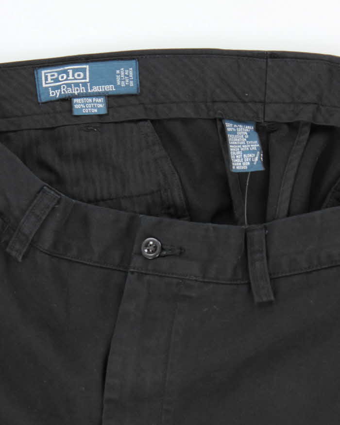 Vintage 2000's Ralph Lauren Black Relaxed Fit Trousers - W34 L30