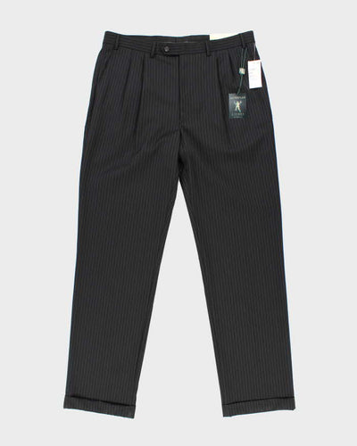 Vintage 2000's Deadstock with Tags Ralph Lauren Black Striped Trousers - W36 L34