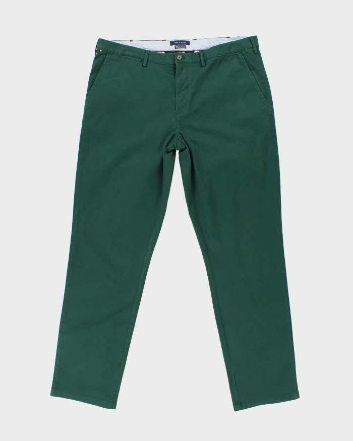 Vintage 2000's Tommy Hilfiger Relaxed Fit Green Trousers - W38 L34